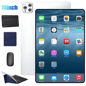 10.1-inch Android Tablet – 4GB RAM, 64GB, Dual SIM, Slim and Lightweight Design, Full Keyboard Experience with Keyboard, Mouse, Stylus, and Case, for Valentine’s Day Gift