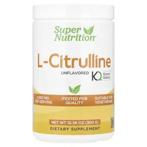 Super Nutrition L-Citrulline, Unflavored, 10.58 oz (300 g)