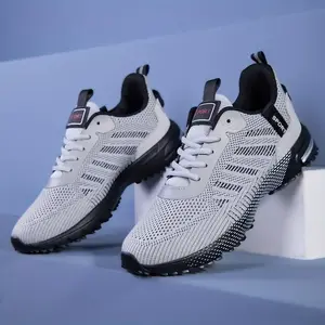 Men's Lightweight Running Shoes - Breathable Fabric Upper & Cushioned EVA Sole - All-Season Gym, Hiking, Casual Sneakers - Minimalist Low-Top Lace-Up Design - Lightweight for Everyday & Athletic Use, Gym Shoes, Hiking Footwear, Sporty Look,