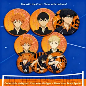 2026 new Haikyuu Streamer Badge Acrylic Keychain  Design Double Sided Pattern 58mm Anime Doujin Accessory