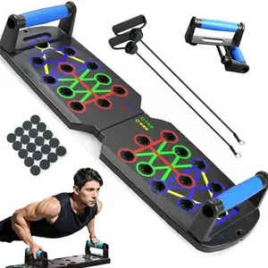 Push up Board, Push-up Board Training Set,30 Holes HomePush-up Training Board, Pull Bar, Chest Muscle AbdominalMuscle Training Equipment for Men & Women, FitnessEnthusiasts, Upper Body Strength, Portable Design, AbWorkout Machine,Unique Gifts for Man