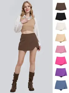 Women's Casual Shorts Skirts, High Waist with Side Zip, Comfortable & Stylish, Perfect for Daily Wear, Ladies Fashion, High Waisted Skorts