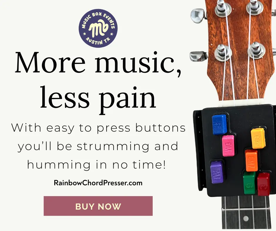 Anyone Can Uke: Rainbow Chord Presser for Ukulele