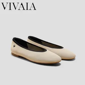 VIVAIA Almond-Toe Nude Flats , Wide Feet Friendly, Lightweight, Mary Janes Flats, Foldable Flats, Mashine Washable, Extra Padding, Non-Blisters, Suitable for Commute, Shopping, Vacations(Nubia) tiktokshopspringglowup summerwins