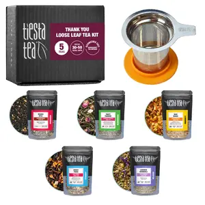Thank You Loose Leaf Tea Kit, Tea Sampler with Brewer Gift Set | Tiesta Tea