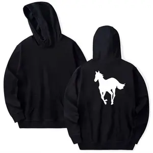 White Ponyy On Back Tshirt Sweatshirt Hoodie, Rock Band Shirt, Nu Metal, Chino Moreno, Arounnd The Fur Hoodie, Unisex Sweater Pullover Tee