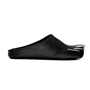 Bravest Studios Snakeskin Claw Mules Black