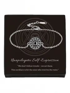 Mystic Eye Silver Bracelet Unique and luxury Celtic knot bracelet with inlaid zircon.With exquisite drawer-style jewelry box.Ideal for women, perfect for birthdays, Mother's Day, Valentine's Day, Christmas and anniversaries.