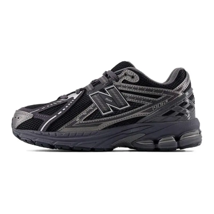 New Balance 1906R Phantom Women's & Youth Retro Runner Shoes, Grey Round Toe Sneakers with ABZORB Cushioning, Thick EVA Sole, Comfortable Stylish Design, Fitness Running Shoes, Running Athletic Shoes
