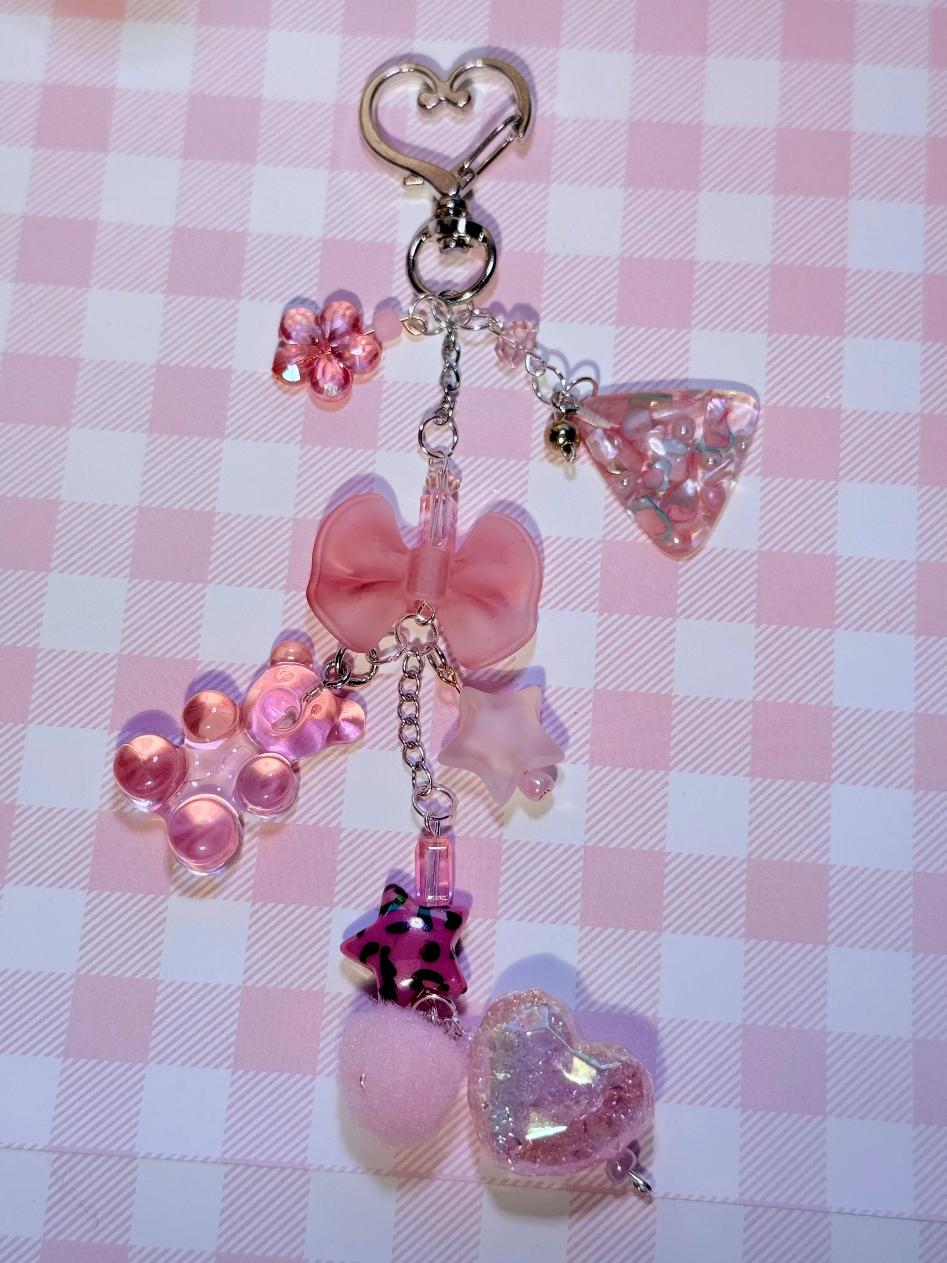 Pink gyaru collection keychain