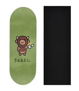 Heat Transfer Graphic Wooden Fingerboard Deck, "@trumanlum - Entry 130"