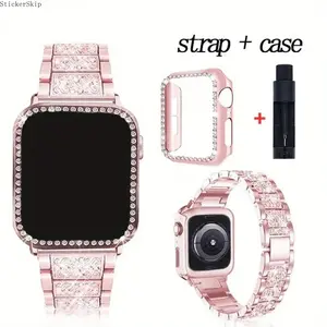 2026 NEW Girl Metal Strap + Case For Apple Watch Band Ultra Bracelet Wristband for iwatch Series 11 10 9 8 7 6 5 4 46mm 40 41 42mm Women