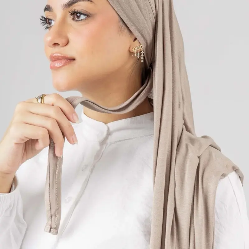 Easy Jersey with pre-tie bandana -Soft and Comfortable Material, Perfect for Daily use Head Scarf Hijab
