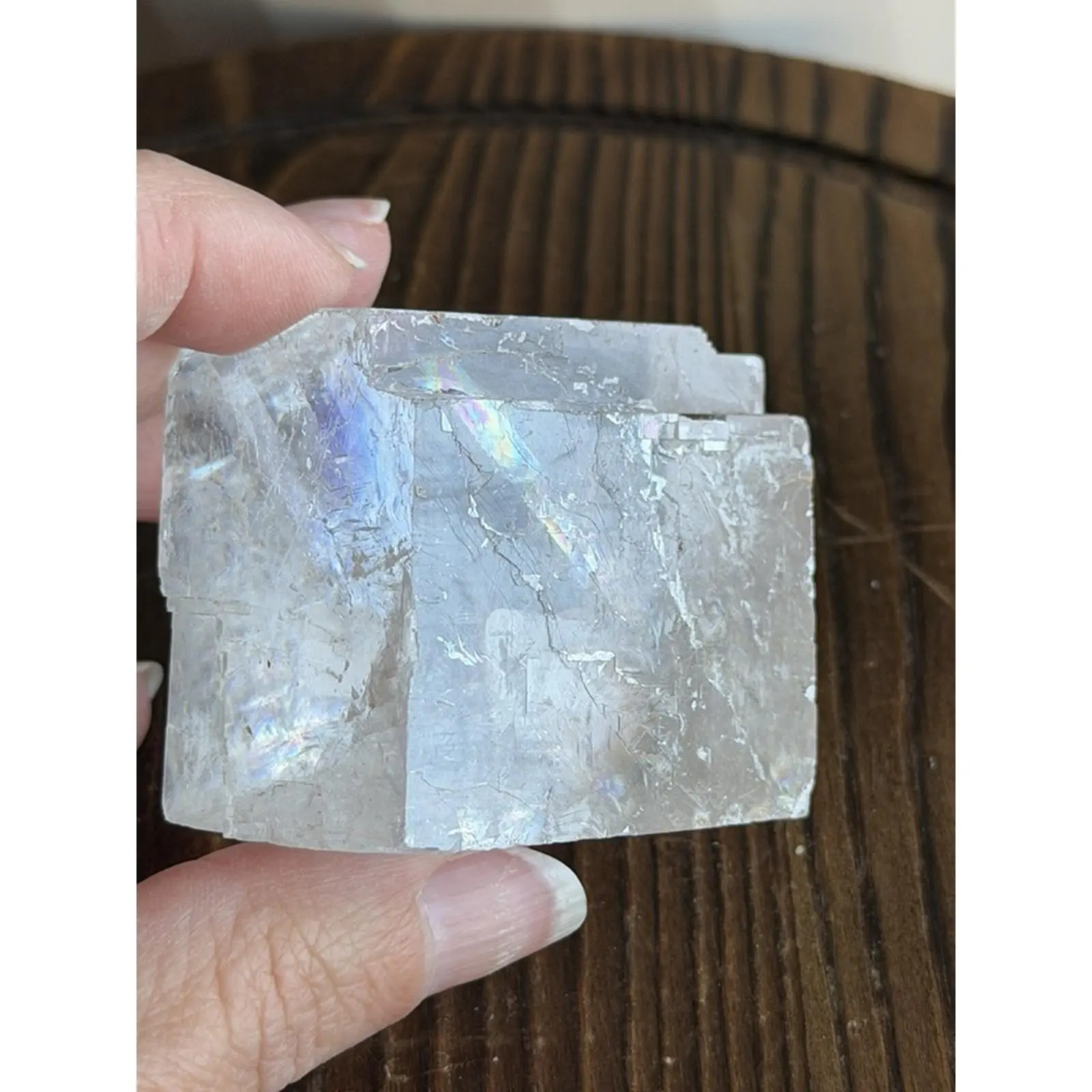 Optical Calcite from Brazil - Natural Crystal Specimen with Unique Optical Properties