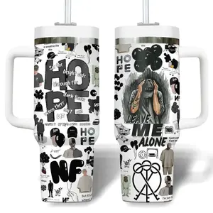 NF Hope Music Custom Tumbler Cup 40 oz 20 oz Tumbler With Handle Stainless Steel Water Bottles