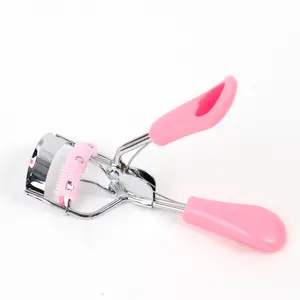 Pixel Glam Eyelash Curler - Stainless Steel, Non-Slip Handles, Heart-Shaped Accents, Gentle & Effective for Natural Glam Look