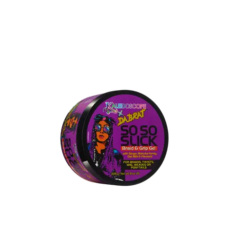 Da Brat SoSo Slick Braid and Grip Braiding Gel - 8 oz Ginger US Haircare Product with Oat & Honey, Natural Hold Gel for Adults' Protective Hairstyles, Wig & Weave Ready