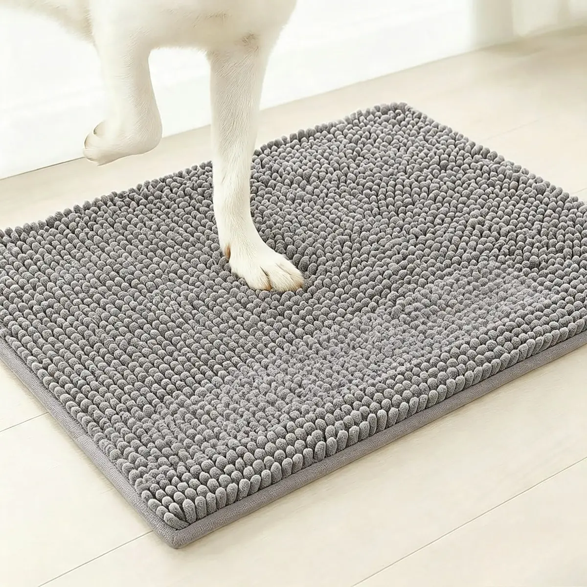 Non-Slip Thick Chenille Bathroom Rugs, Soft Microfiber Floor Mats, Highly Absorbent Quick Drying, Machine Washable Durable Carpets for Shower Room, Kitchen, Restroom, Ideal Household Essential