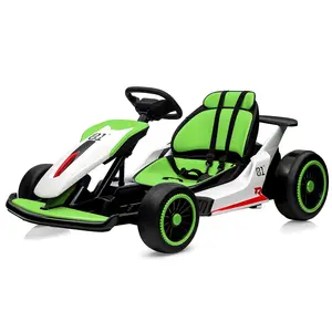 【GARVEE】24V Electric Ride On Drift Kart with Dual 200W Motors, 7AH Battery, Drift Function, Electric Pedals, and Safety Belt – Outdoor Racing Toy for Young Riders