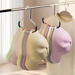 1pc/2pcs/3pcs/4pcs Hat Storage Rack Stainless Steel Wardrobe Hat Hanger Hat Stand Wall Mounted Hanger for Baseball Caps, Scarves, Hats