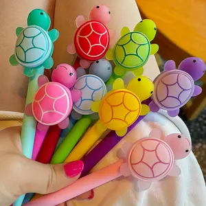 4/8pcs Cute Turtle Ballpoint Pens Set (dopamine Stress Relief, Multi-Color Mixed), Back-To-School Creative Stationery Gift Pack, Unique Pens