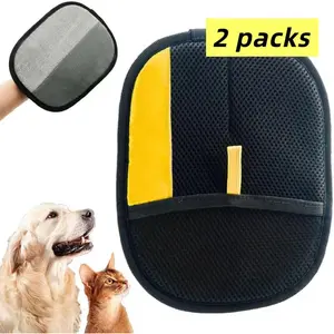 Upgrade Pet Hair Remover Electrostatic Gloves, Reusable Pet Hair Removal Glove for Cats & Dogs, Premium Cat & Dog Hair Remover Mitt for Couch Furniture Carpet Car Seat hair remover glove per furremoval