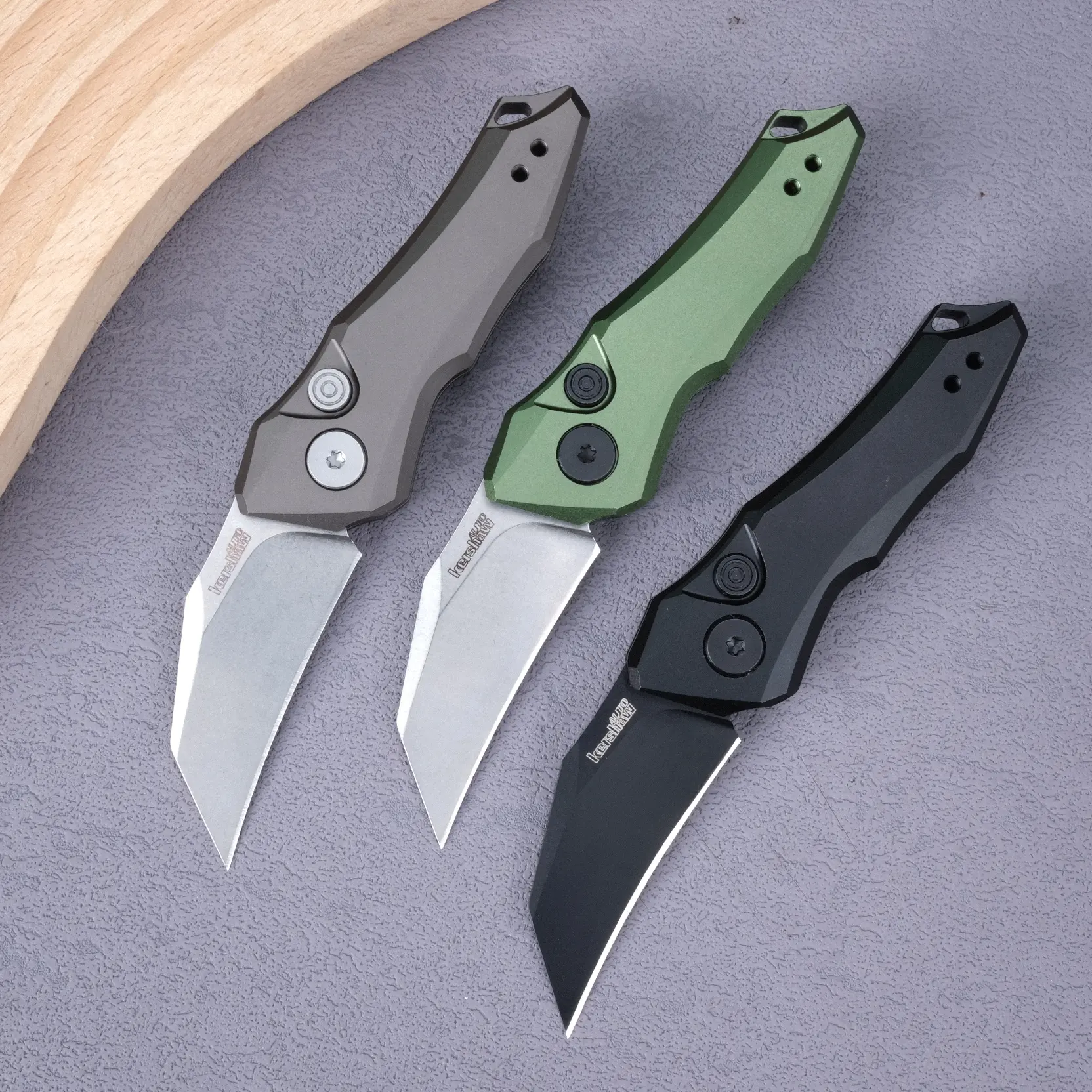 7350 outdoor portable folding knife, aluminum alloy handle, D2 high hardness corrosion-resistant steel, EDC tool for driving, camping and fishing, the best gift.