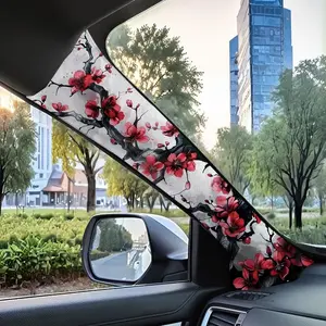 Jdm Car Interior A-Pillar Modification Kit, Universal Style Upgrade with Ink Painting Design, Self-Adhesive Elastic Patch Set, Car Interior Decorative Accessory, Car Accessories