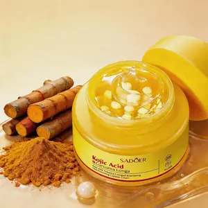 SADOER Kojic Acid & Turmeric Brightening Face Cream 50g - Collagen, Hyaluronic Acid Hydrating Capsule, Skin Tone Corrector, Dark Spot Remover, Cruelty-Free Skincare Moisturizer wholesale