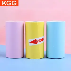 Thermal Paper, 3 Rolls Self-adhesive Thermal Paper, Transparent Self-adhesive Paper for Mini Pocket Portable Printer