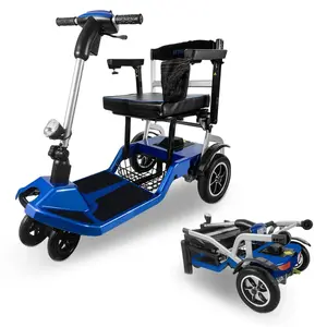 ZiiLIF-R3b Refurbished Ultra Lightweight Folding Mobility Scooter for Travel Senior/Adult - Warranty Covered and Airlines Approved