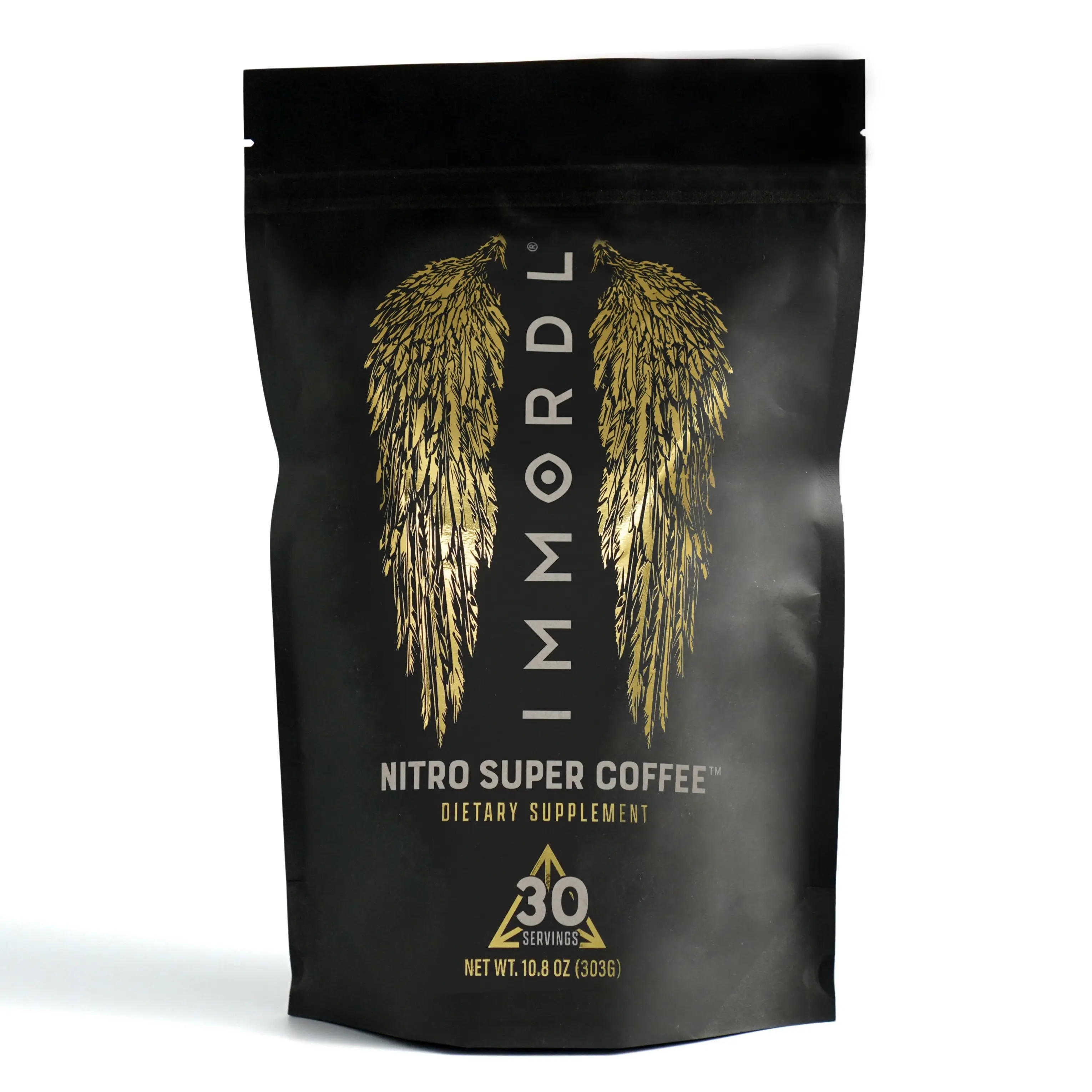 IMMORDL Nitro Super Coffee (30 Servings) Instant Blend Organic Milk Cocoa Beverage
