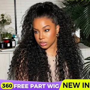 OQ HAIR 360 Fit Wear Go Glueless Wig Pre Bleachd Tiny Knots Water Wave Human Hair Wig Pre-Cut Lace With Invisi Drawstring #dealsforyoudays