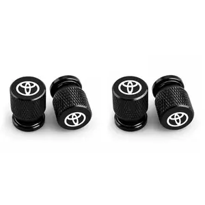 4pcs Car Tire Valve Stem Dust Cap, Tire Valve Nozzle Accessories Tool, Fits Toyota Verso Sienna Yaris Avalon Camry Fortuner Highlander Rav4