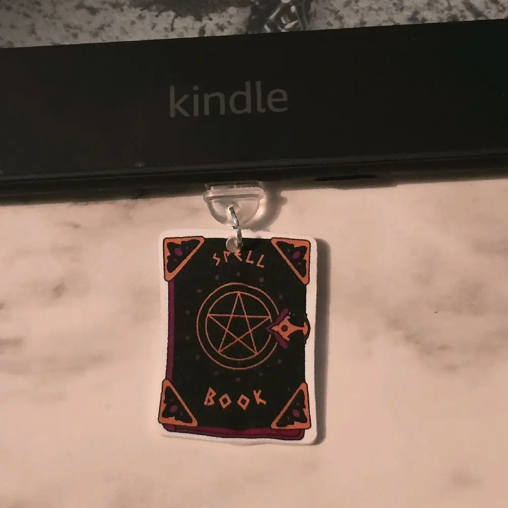 Witch's Spell Book Kindle/Phone Dust Plug Charm