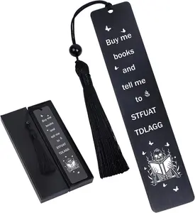 Metal Funny Bookmark Gifts - Smut Book Marks for Women Men Spicy Dark Romance Reading Accessories for Book Lovers Bookworm Friends Thanksgiving Christmas Graduation Gifts