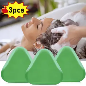 3pcs120g biotin rosemary side cypress leaf shampoo, instantly solves dryness, frizz, tangling, baldness, thinning hair and other problems, anti frizz, anti breakage, nourishes the scalp, used once every 7 days, staying up late without baldness