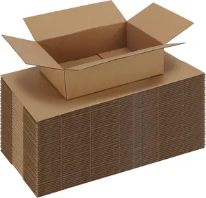 40 Packs 10x7x3 Corrugated Cardboard Shipping Boxes, Bulk Boxes for Small Business Shipping Packing Mailing