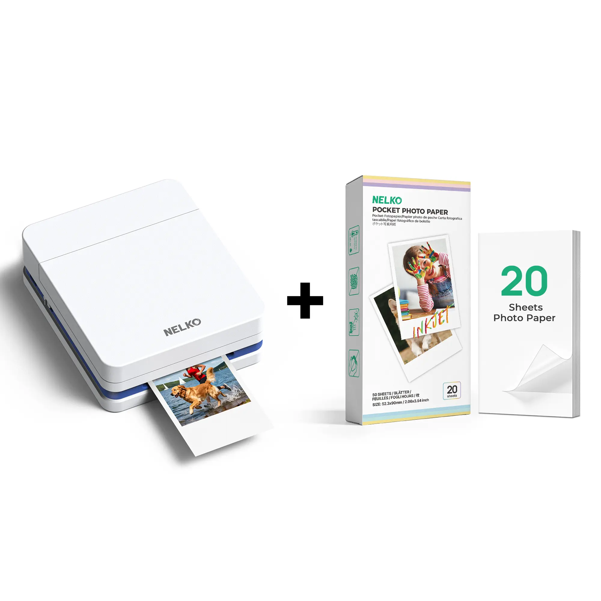 PP01 White+20 Sticky Photo Sheets
