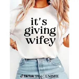 Bride to Be T-Shirt – Its Giving Wifey Tee, Great Honeymoon Outfit Idea