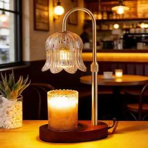 Automatic Timer Candle Warmer Lamp with Adjustable Height & 4-Level Brightness Flame-Free Scent Diffuser for Wax Melts Modern Home Decor Light for Living Room Bedroom Cozy Autumn Winter candle warmer lamp candles candle