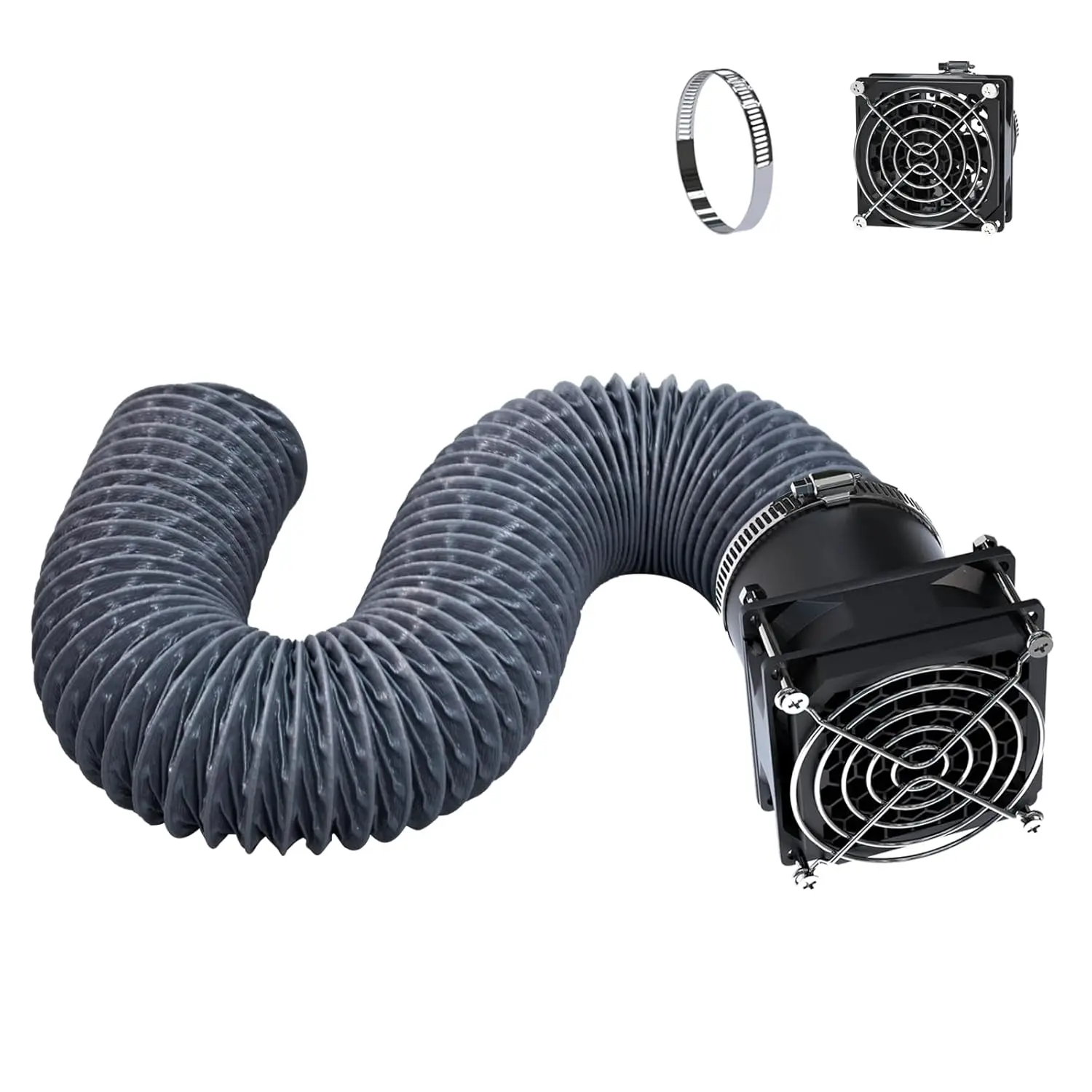 Fan Fume Extraction Kit for 3D Printer Enclosure, Exhaust Pipe with Low Noise Exhaust Fan, Efficient Ventilation, Exhaust Odors  and Dust