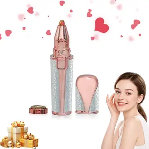 New 2-In-1 Hair Removal Instrument Multi-Functional Epilator Facial Hair Removal Electric Eyebrow Trimmer Nose Hair Remover Sideburns Razor for Women Easy Grooming Eyebrow Razors