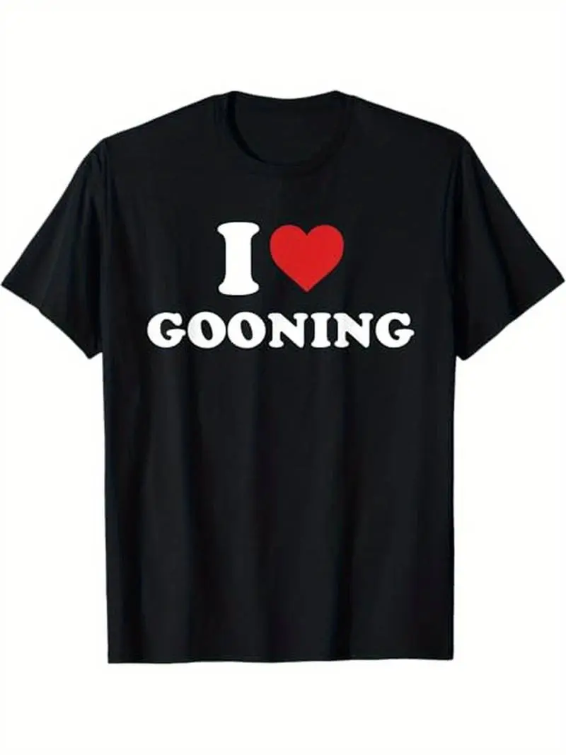 Women's Unisex Gooning Graphic T-Shirt - 100% Cotton Classic Fitted Fit Crewneck, Lightweight Minimalist Short Sleeve Preppy Streetwear, Father's Day Gift for Dad, Son