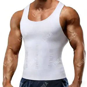 Men's  Tummy Control Vest, Compression Tummy Control Tank Top - Abdomen Shapewear Suit, Tight-Fitting Underwear