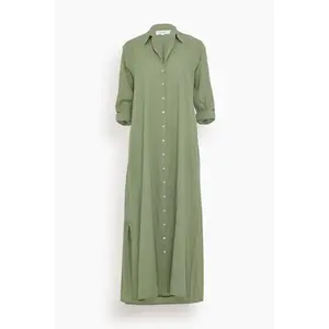 Boden Dress in Green Army