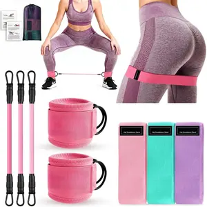 Ankle Straps for Fitness, Leg and Glute Trainer, Ankle and Thigh Straps, Ankle Straps for Power Racks, Workout Band