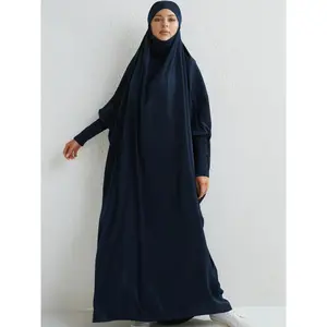 Ramadan Solid One-Piece Prayer Modest Dress - Modest Full Length Dress With Hijab -  For Women - Suitable for Ramadan & Islamic Events - Perfect Gift for Muslim Women washington commanders uniforms
