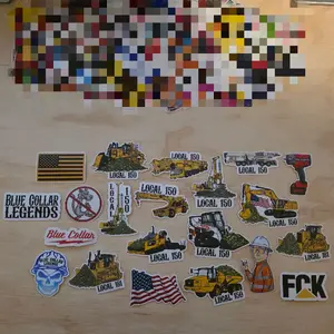 20pcs Union Operator Sticker Pack, Customize it to your Local Hall,  High-Quality Laminated Trades Stickers, USA Made, Durable Vinyl, Versatile Application, Proud Blue Collar, Union stickers, Union hard hat stickers