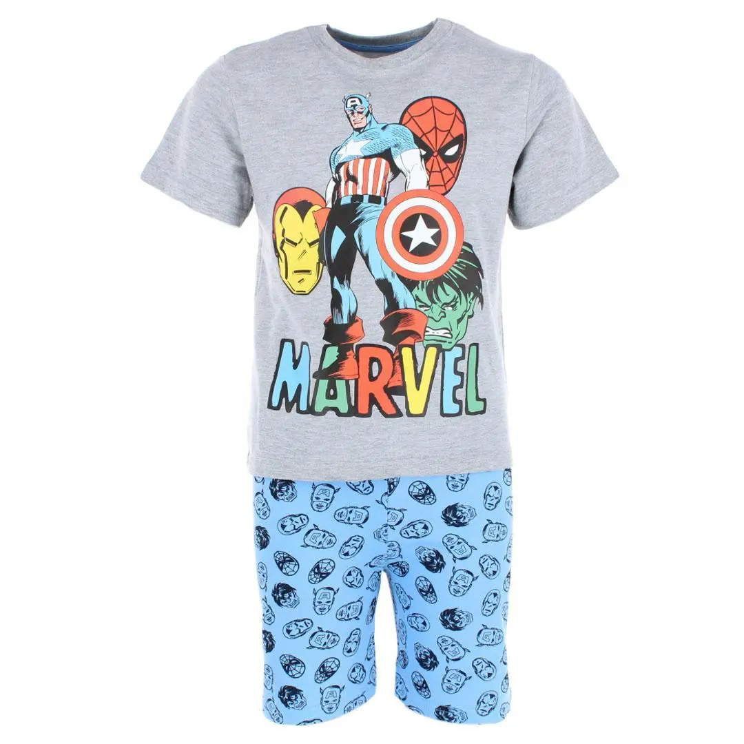 Textiel Trade Boy's Marvel Avengers Pajama Short Set, Short Pajama Sets